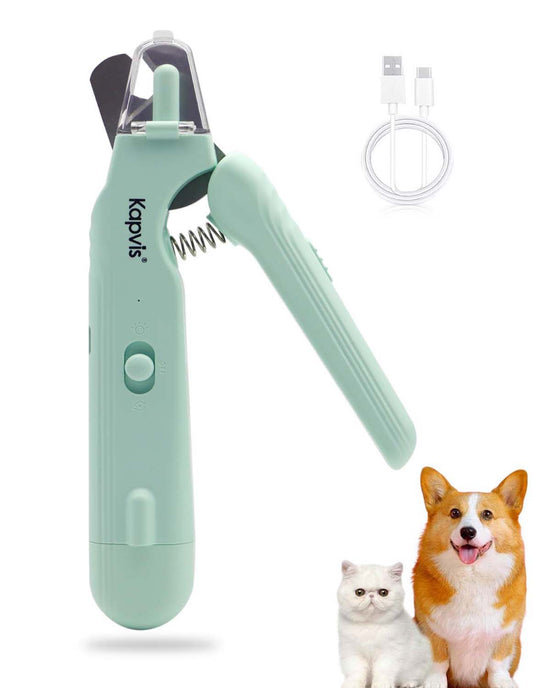 2-in-1 Dog Nail trimmers & Dog Nail Grinder with LED Lights,Cat Nail Clipper with guard,cat nail trimmer for Large Medium Small Dogs Cats Claw Trimmer Quick Sensor and Safety Guard
