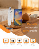 2-in-1 Dog Nail trimmers & Dog Nail Grinder with LED Lights,Cat Nail Clipper with guard,cat nail trimmer for Large Medium Small Dogs Cats Claw Trimmer Quick Sensor and Safety Guard