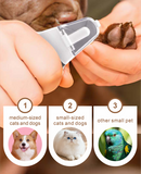 2-in-1 Dog Nail trimmers & Dog Nail Grinder with LED Lights,Cat Nail Clipper with guard,cat nail trimmer for Large Medium Small Dogs Cats Claw Trimmer Quick Sensor and Safety Guard