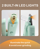 2-in-1 Dog Nail trimmers & Dog Nail Grinder with LED Lights,Cat Nail Clipper with guard,cat nail trimmer for Large Medium Small Dogs Cats Claw Trimmer Quick Sensor and Safety Guard