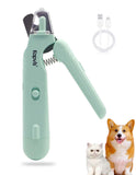 2-in-1 Dog Nail trimmers & Dog Nail Grinder with LED Lights,Cat Nail Clipper with guard,cat nail trimmer for Large Medium Small Dogs Cats Claw Trimmer Quick Sensor and Safety Guard